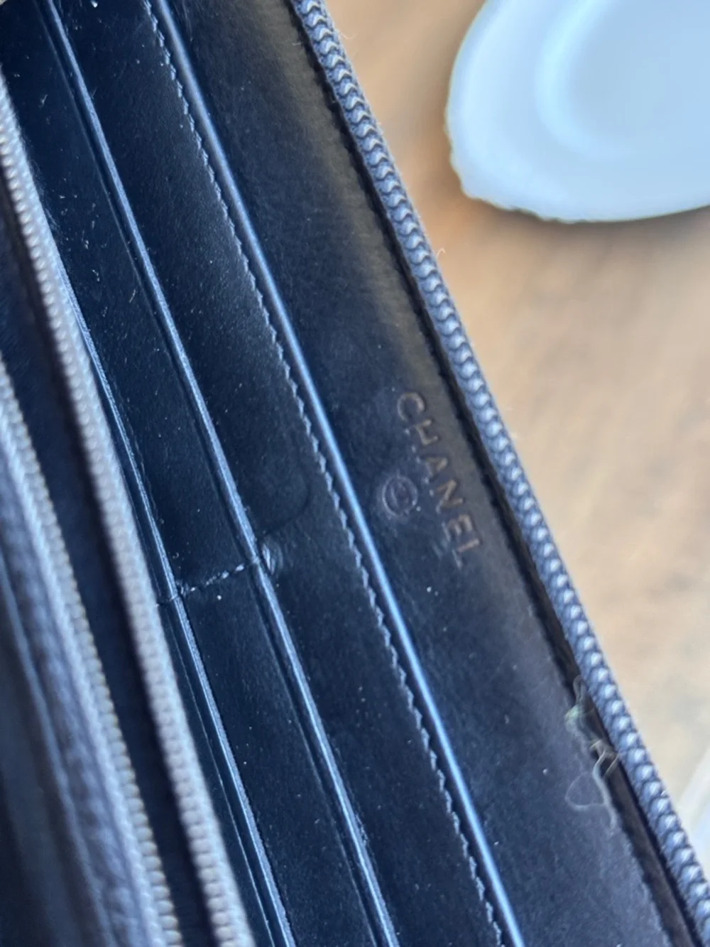 Chanel Black Quilted Chevron Wallet - Picture 10 of 12